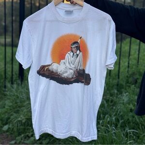 Men’s Vintage 1991 Native American Woman Graphic T-Shirt Medium